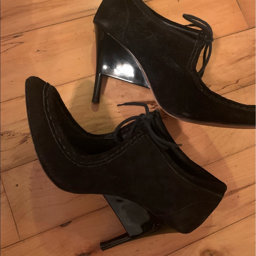 Sexy Eye-catching Heel Loeffler Randall suede booties 8